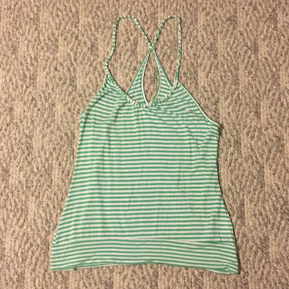 H&M Braided Strap Striped Tank Top